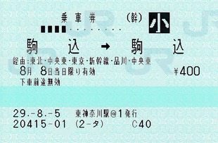 駒込⇒駒込 85ミリ