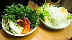 20091112自炊部野菜しゃぶしゃぶ(小)