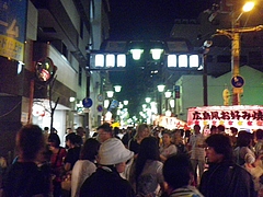 2010天神祭り25日 20:00天神橋筋商店街