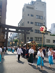 2010天神祭り24日 7:30宵宮(オープニング)