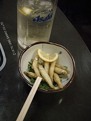 20090412堀内酒店-ハイボールワカサギ