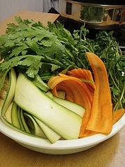20091112自炊部野菜しゃぶしゃぶ具材