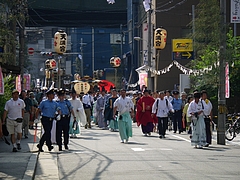 2010天神祭り24日 7:30宵宮(オープニング)