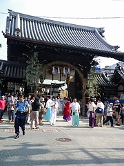 2010天神祭り24日 7:30宵宮(オープニング)