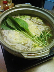 20091112自炊部野菜しゃぶしゃぶ(小)シメ