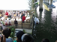 2010天神祭り24日 7:30矛流し神事