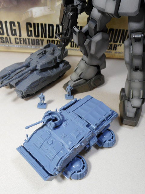 1/144 ホバートラック仮組み （HGUC陸戦型ガンダム地上戦セット