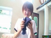 【音市美音】ガリガールでショートカット音市美音が体操服とブルマ姿に着換えてセックスの準備しちゃうんだおｗｗ