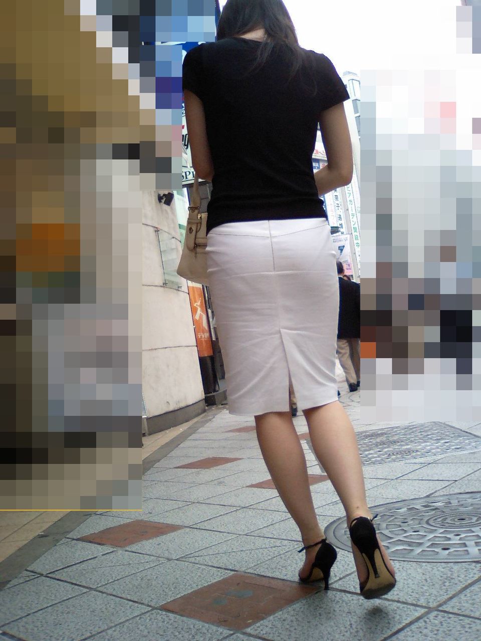 スカート 透け パンティ 
