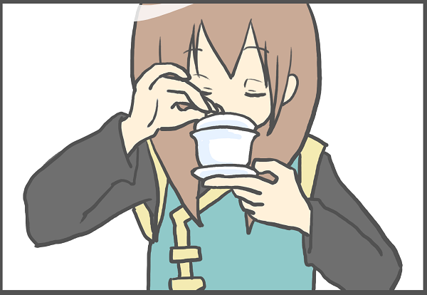 蓋碗で飲む しるこ