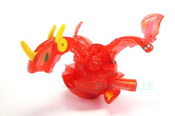爆丸　ドラゴノイド　クリア版　bakugan brawlers ウルトラ・ドラゴノイド(クリア) ULTRA DRAGONOID 火属性(ライト
