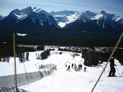 Lake Louise terrain park. gorgeous view