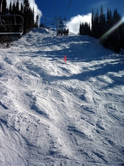 under 'The Stoke' chairlift