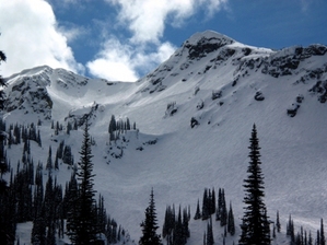 North Bowl view from the top of 'The Ripper' chairlift