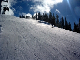 off course black run 'SWF', groomed, bumps and cliffs,,,
