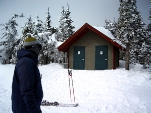 toilet at the top