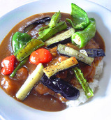 秋の夏野菜カレー