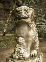 岩屋堂 狛犬 阿