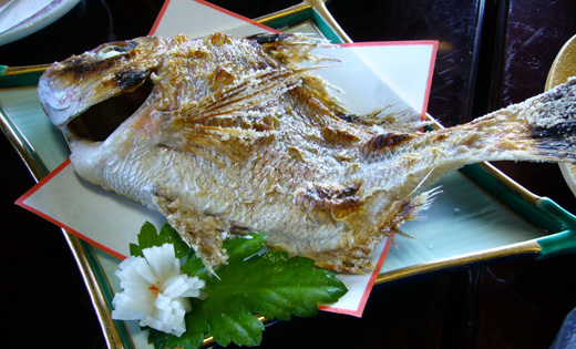 能登島 梅屋旅館のお料理
