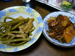 みずぶきの煮付と松前漬