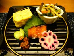 割烹・鈴芳さんの料理1