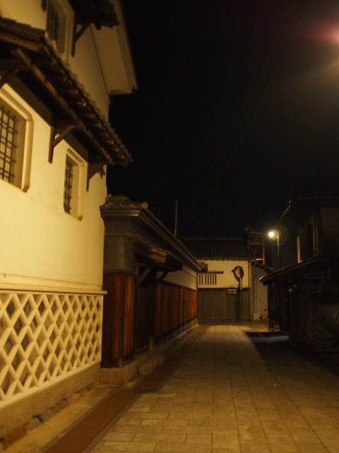 夜の竹原・町並み保存区2