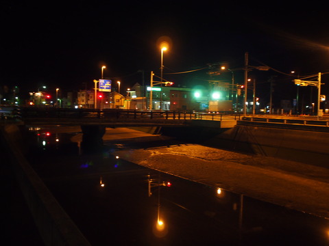 夜の竹原・本川橋