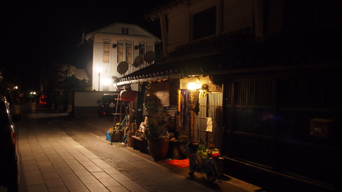 夜の竹原・憧憬の広場前1