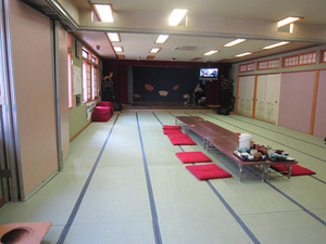 避難所になった大広間