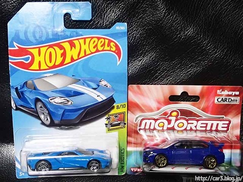ドンキでホットウィールフォードGT・カワチでマジョレットスバルWEX
