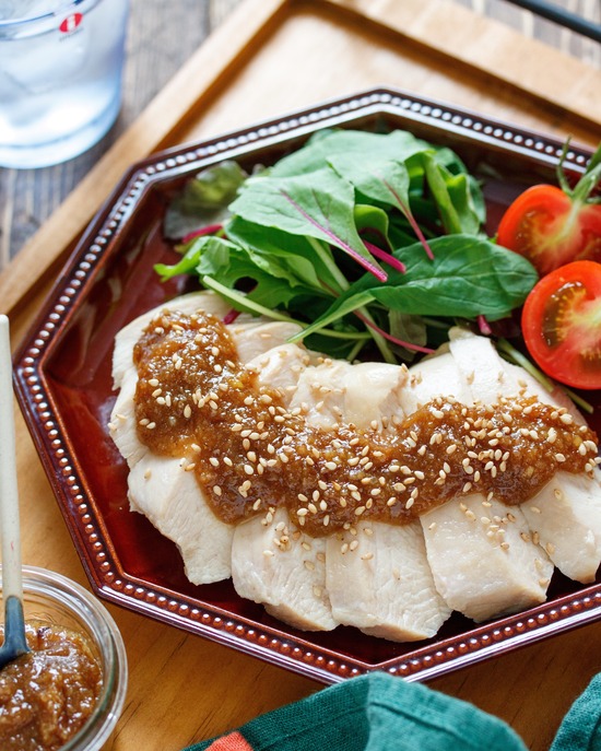 蒸し鶏ごまだれ21