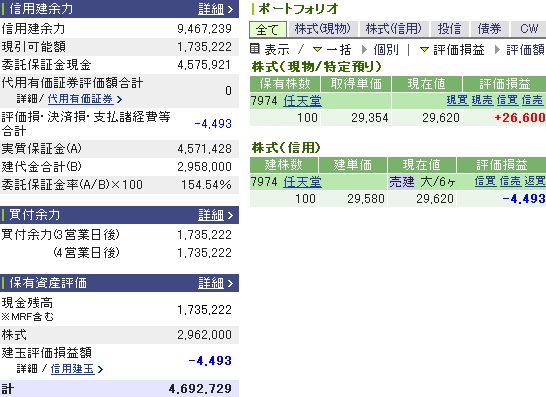 11月28日の資産状況