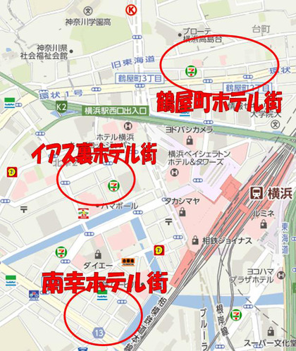 西口地図