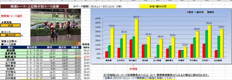 13 中京4R 障害3000 データ1