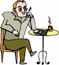 カフェで読書