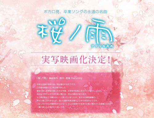 映画『桜ノ雨』公式サイト