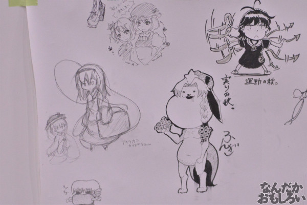 『博麗神社秋季例大祭』様々な「東方Project」キャラが描かれたラクガキコーナーを紹介_1241