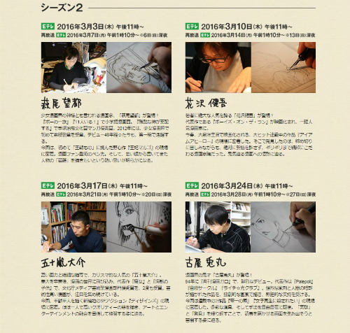 公式サイトにて発表された出演者情報
