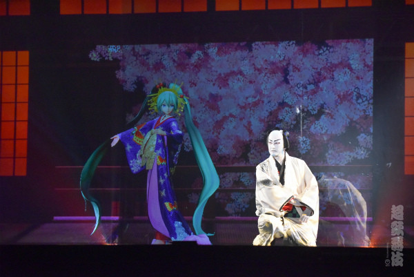 超歌舞伎の中村獅童と初音ミク