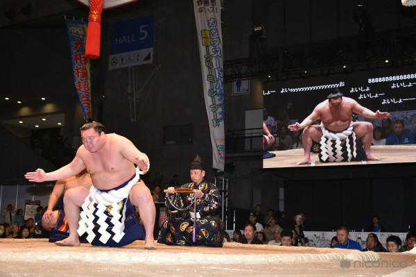 大相撲超会議場所の横綱土俵入り