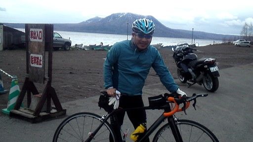 iwanの自転車日記 : ２人だけのチーム練習 <b>支笏湖</b>