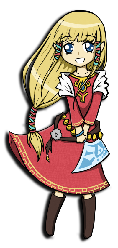 skyward_sword___zelda_by_lya_yuki-d4waml5