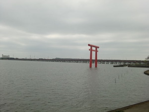 鹿島神宮一の鳥居と神宮橋