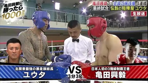 亀田興毅に勝ったら1000万円