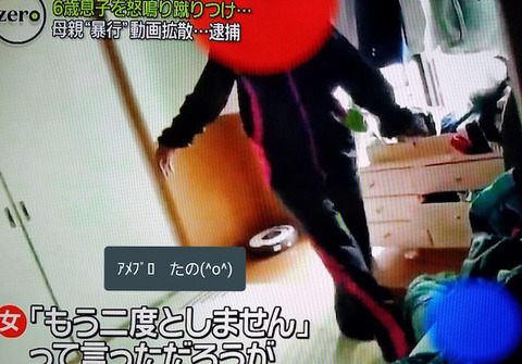 6歳児を蹴る動画 (4)