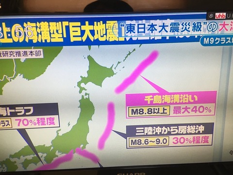 超巨大地震 北海道沖2