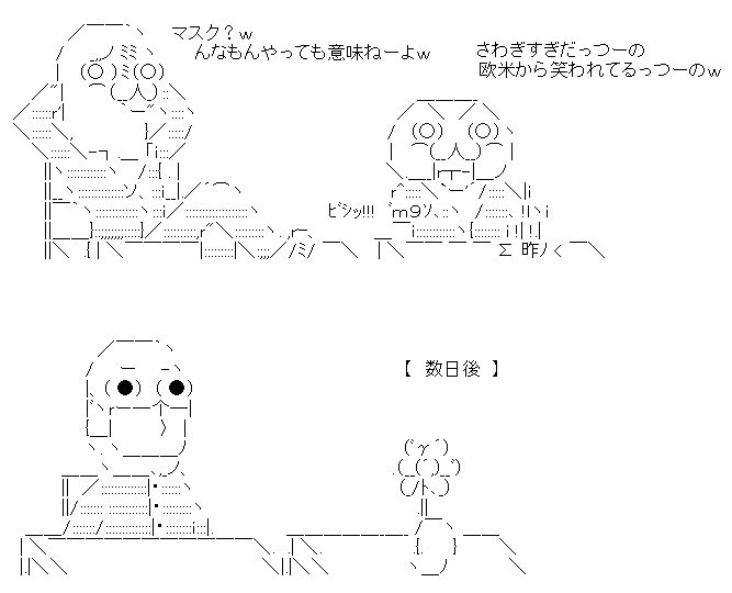 マスク AA アスキーアート