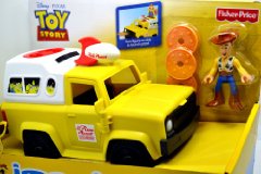 FisherPrice imaginext Disney-PIXAR TOY STORY PIZZA PLANET TRUCK フィッシャープライス イマジネクスト ディズニー・ピクサー トイストーリー ピザプラネット トラック 1978 GYOZA ピザ宅配トラック ウッディ フィギュア付