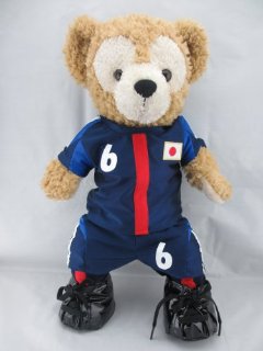 43cm ダッフィー コス サッカー 日本代表 内田選手 コスチューム 服 am811