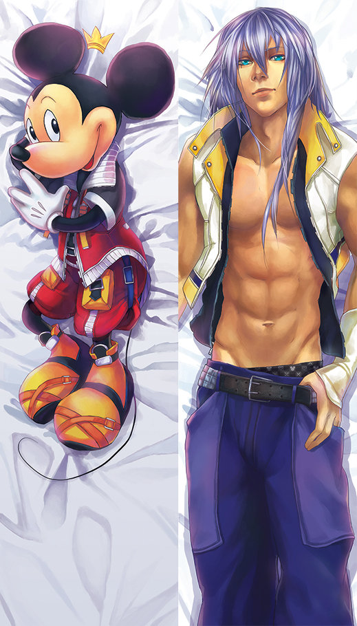 mickey_and_riku_dakimakura_by_hishigata_kun-d5dgkil